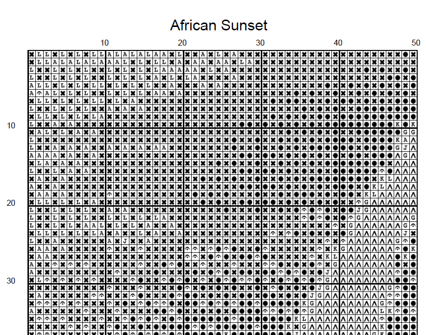 Stitching Jules Design Cross Stitch Pattern African Sunset Cross Stitch Pattern | Giraffe Cross Stitch Pattern | Digital PDF Download