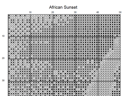 Stitching Jules Design Cross Stitch Pattern African Sunset Cross Stitch Pattern | Giraffe Cross Stitch Pattern | Digital PDF Download