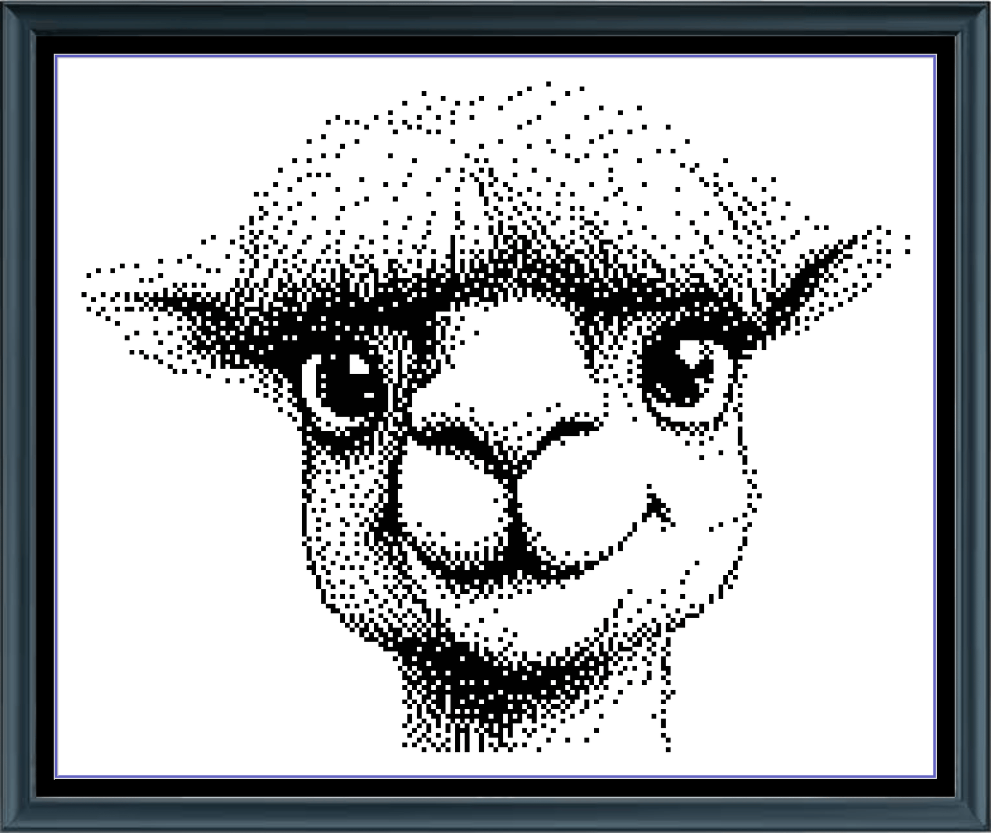 Stitching Jules Design Cross Stitch Pattern Alpaca Barnyard Animal Mini Monochrome Counted Cross-Stitch Pattern (Digital Download)