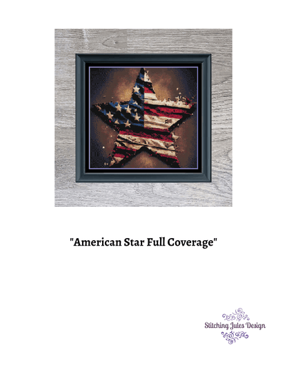 Stitching Jules Design Cross Stitch Pattern American Flag Cross Stitch Pattern | Patriotic USA Cross Stitch Pattern | Instant PDF Download