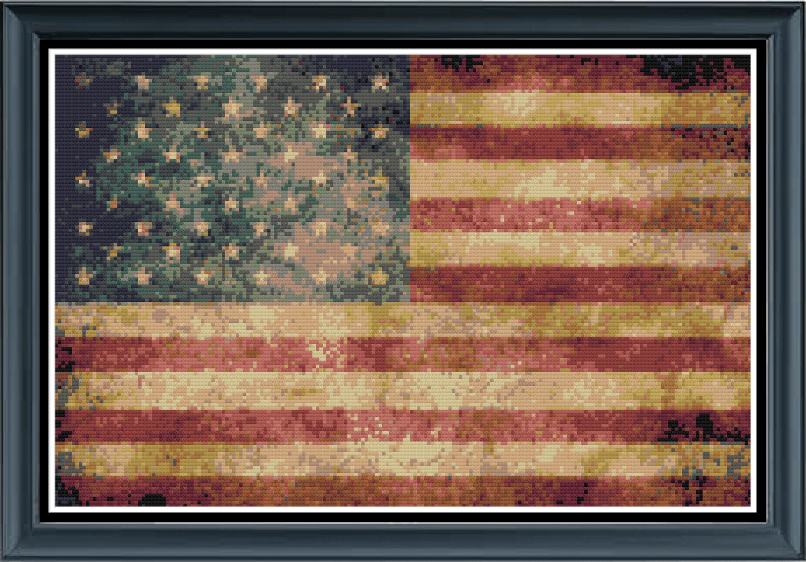 Stitching Jules Design Cross Stitch Pattern American Flag Cross Stitch Pattern | USA Flag Cross Stitch | Instant PDF Download