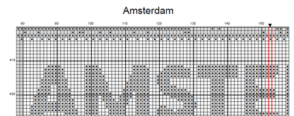 Stitching Jules Design Cross Stitch Pattern Amsterdam Netherlands Europe City Map Monochrome Blackwork Counted Cross Stitch Pattern Digital Download