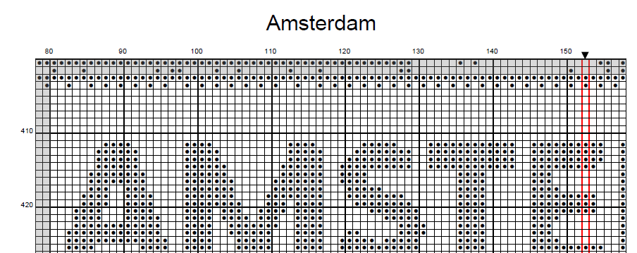 Stitching Jules Design Cross Stitch Pattern Amsterdam Netherlands Europe City Map Monochrome Blackwork Counted Cross Stitch Pattern Digital Download