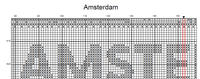 Thumbnail for Stitching Jules Design Cross Stitch Pattern Amsterdam Netherlands Europe City Map Monochrome Blackwork Counted Cross Stitch Pattern Digital Download