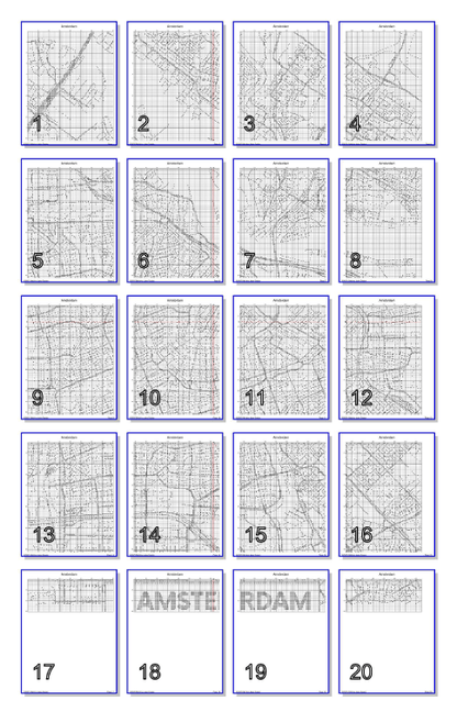 Stitching Jules Design Cross Stitch Pattern Amsterdam Netherlands Europe City Map Monochrome Blackwork Counted Cross Stitch Pattern Digital Download
