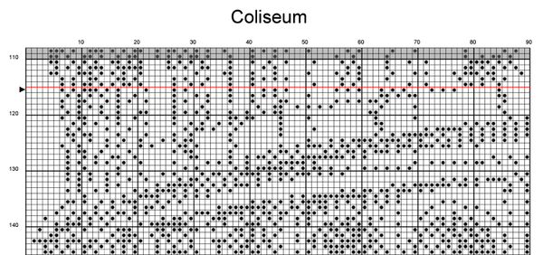 Ancient Rome Coliseum Italy Counted Cross Stitch Pattern | Monochrome ...