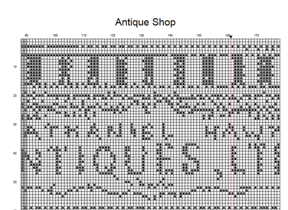 Stitching Jules Design Cross Stitch Pattern Antique Shop Cross Stitch Pattern | Vintage Cross Stitch Pattern | Blackwork Cross Stitch Pattern | Digital PDF Download