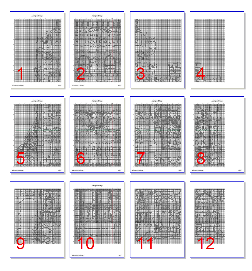 Stitching Jules Design Cross Stitch Pattern Antique Shop Cross Stitch Pattern | Vintage Cross Stitch Pattern | Blackwork Cross Stitch Pattern | Digital PDF Download