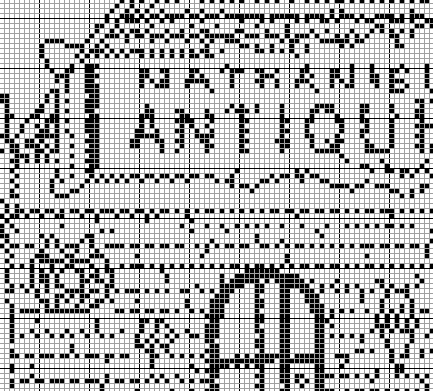 Stitching Jules Design Cross Stitch Pattern Antique Shop Cross Stitch Pattern | Vintage Cross Stitch Pattern | Blackwork Cross Stitch Pattern | Digital PDF Download