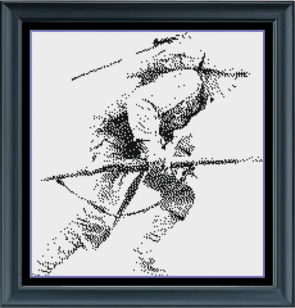 Stitching Jules Design Cross Stitch Pattern Army Soldier Cross Stitch Pattern | Military Cross Stitch Pattern | Blackwork | Instant PDF Download