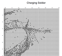Thumbnail for Stitching Jules Design Cross Stitch Pattern Army Soldier Cross Stitch Pattern | Military Cross Stitch Pattern | Blackwork | Instant PDF Download