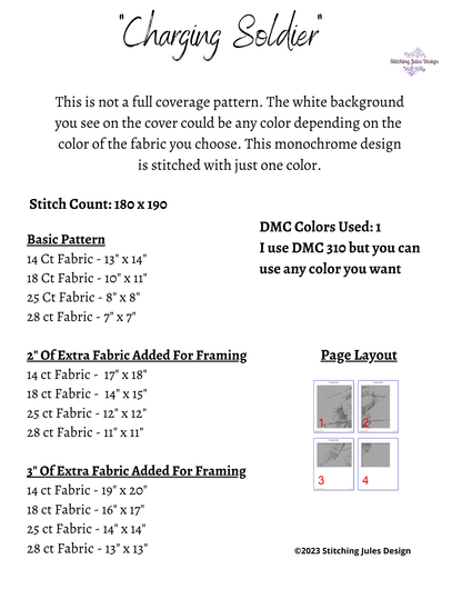 Stitching Jules Design Cross Stitch Pattern Army Soldier Cross Stitch Pattern | Military Cross Stitch Pattern | Blackwork | Instant PDF Download