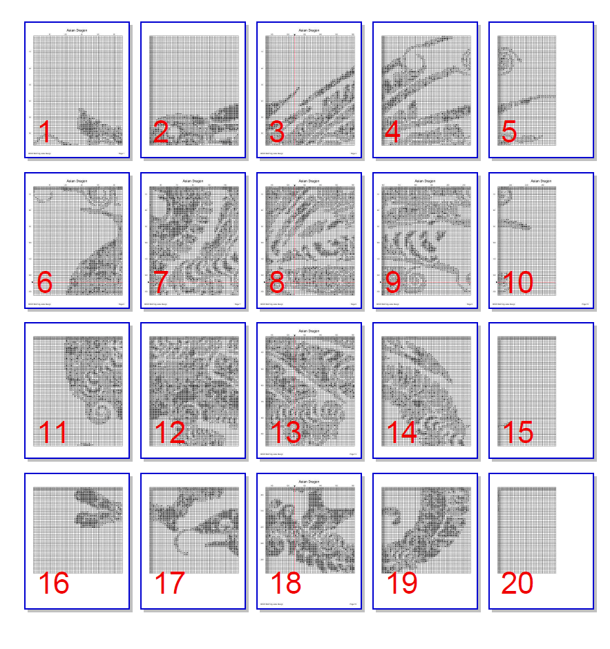 Stitching Jules Design Cross Stitch Pattern Asian Dragon Cross Stitch Pattern | Chinese Dragon Cross Stitch Pattern | Instant PDF Download