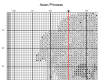 Thumbnail for Stitching Jules Design Cross Stitch Pattern Asian Princess Cross Stitch Pattern | Asian Cross Stitch Pattern | Instant PDF Download