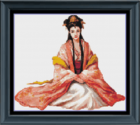 Thumbnail for Stitching Jules Design Cross Stitch Pattern Asian Princess Cross Stitch Pattern | Asian Cross Stitch Pattern | Instant PDF Download