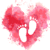 Stitching Jules Design Cross Stitch Pattern Baby Feet Girl Infant Birth Heart Cross Stitch Embroidery Needlepoint Pattern PDF Download