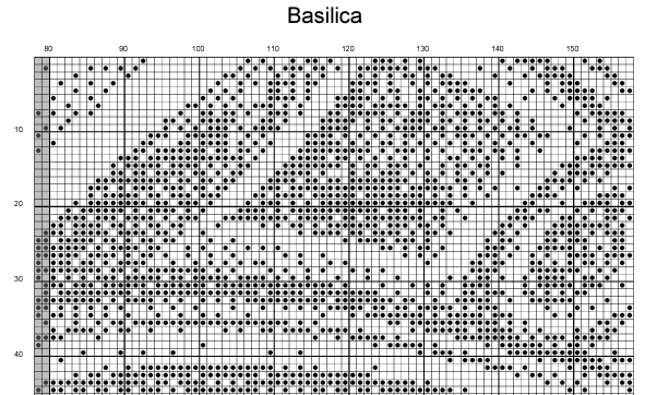 Stitching Jules Design Cross Stitch Pattern Basilica Cross Stitch Pattern | Architecture Monochrome Blackwork Cross Stitch Pattern | Instant Download PDF