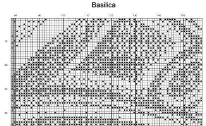 Stitching Jules Design Cross Stitch Pattern Basilica Cross Stitch Pattern | Architecture Monochrome Blackwork Cross Stitch Pattern | Instant Download PDF