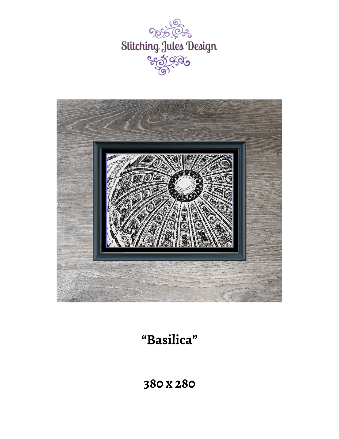 Stitching Jules Design Cross Stitch Pattern Basilica Cross Stitch Pattern | Architecture Monochrome Blackwork Cross Stitch Pattern | Instant Download PDF