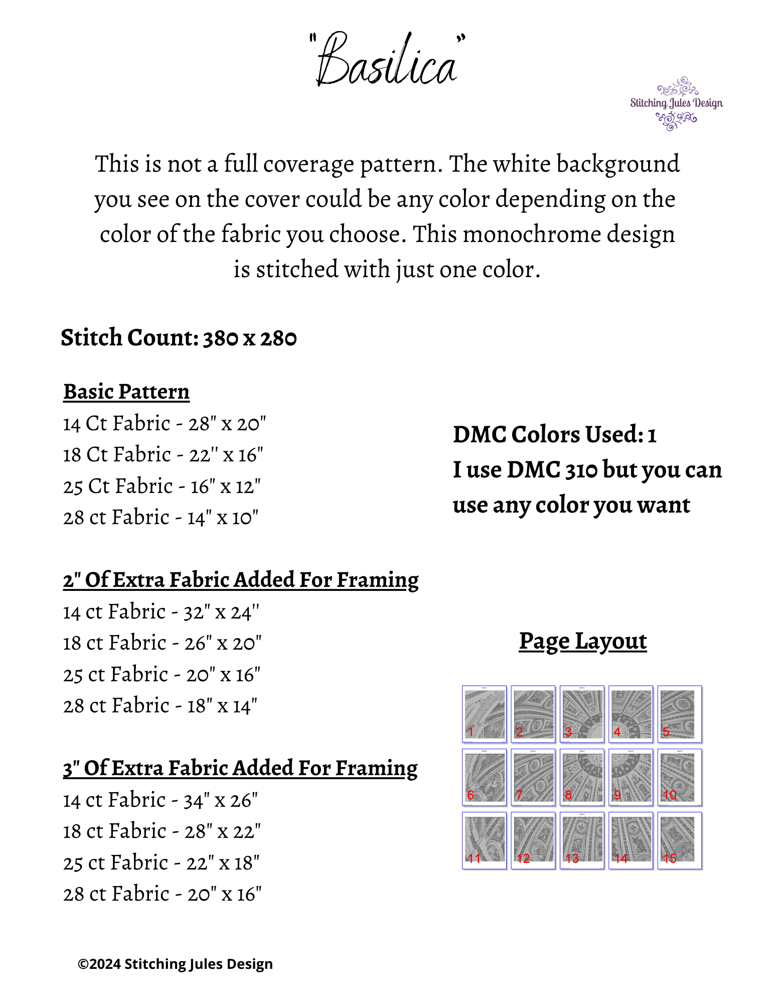 Stitching Jules Design Cross Stitch Pattern Basilica Cross Stitch Pattern | Architecture Monochrome Blackwork Cross Stitch Pattern | Instant Download PDF