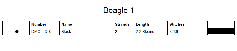 Stitching Jules Design Cross Stitch Pattern Beagle Dog Breed Monochrome Counted Cross-Stitch Pattern (Digital Download)