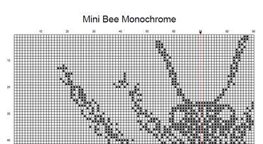 Stitching Jules Design Cross Stitch Pattern Bee Cross Stitch Pattern | Monochrome Cross Stitch | Beginner Cross Stitch Pattern | Physical And Digital Pattern Options