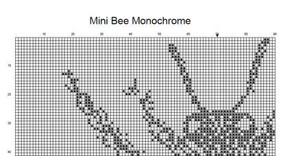 Stitching Jules Design Cross Stitch Pattern Bee Cross Stitch Pattern | Monochrome Cross Stitch | Beginner Cross Stitch Pattern | Physical And Digital Pattern Options