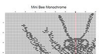 Thumbnail for Stitching Jules Design Cross Stitch Pattern Bee Cross Stitch Pattern | Monochrome Cross Stitch | Beginner Cross Stitch Pattern | Physical And Digital Pattern Options