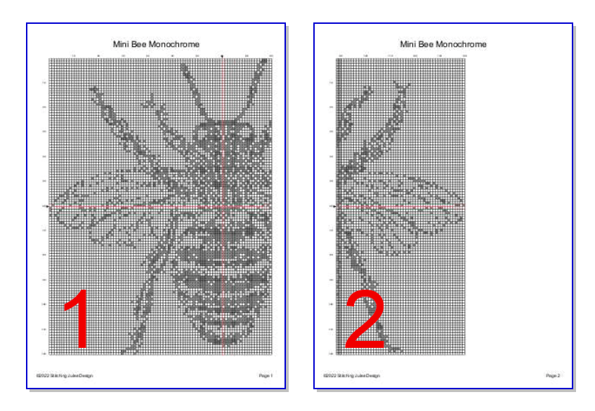 Stitching Jules Design Cross Stitch Pattern Bee Cross Stitch Pattern | Monochrome Cross Stitch | Beginner Cross Stitch Pattern | Physical And Digital Pattern Options