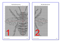Thumbnail for Stitching Jules Design Cross Stitch Pattern Bee Cross Stitch Pattern | Monochrome Cross Stitch | Beginner Cross Stitch Pattern | Physical And Digital Pattern Options