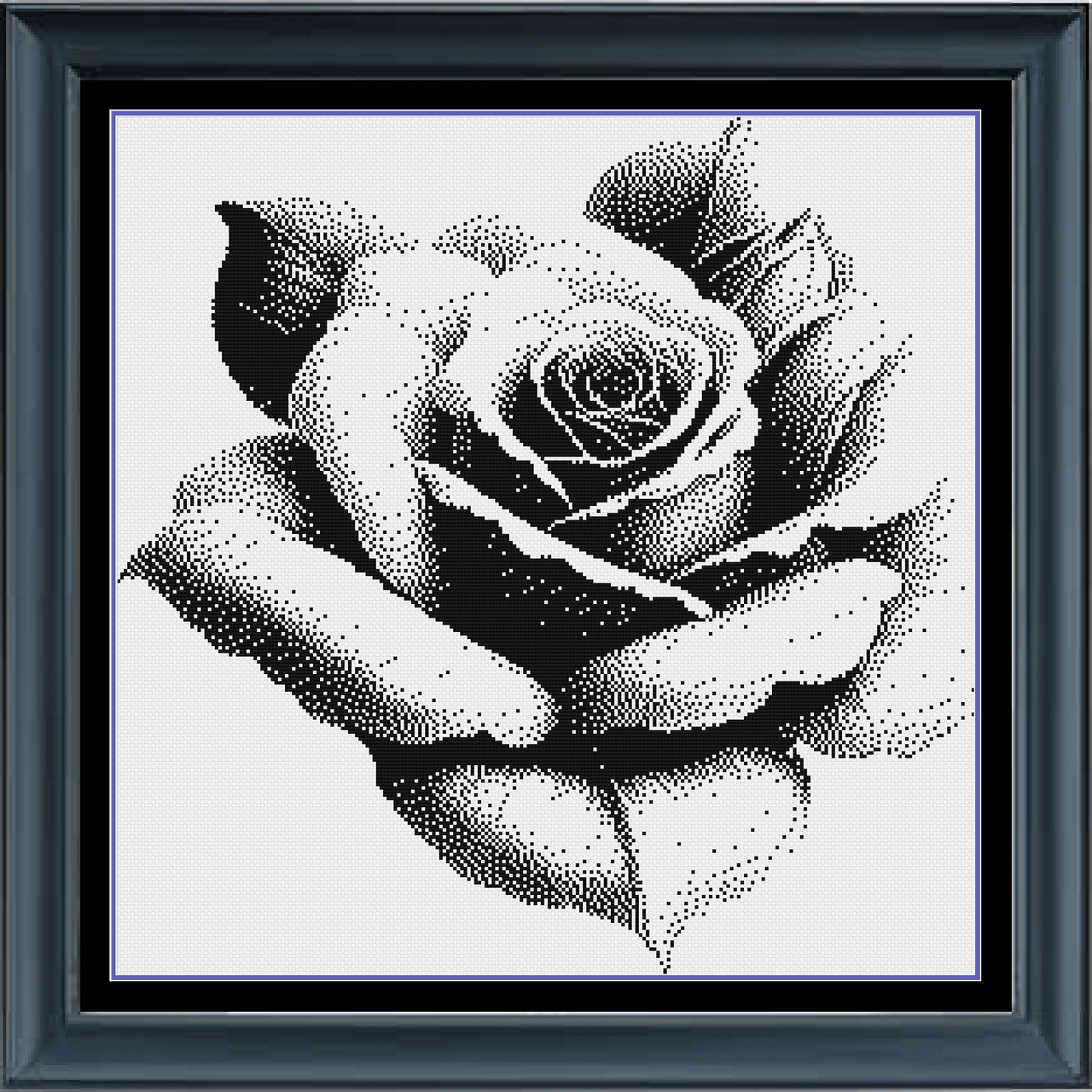 black-and-white-rose-counted-cross-stitch-pattern-monochrome-cross-s-stitching-jules-design for Black And White Cross Stitch Patterns Free Printable Black And White Rose Counted Cross Stitch Pattern | Monochrome Cross S – Stitching Jules Design for Black And White Cross Stitch Patterns Free Printable