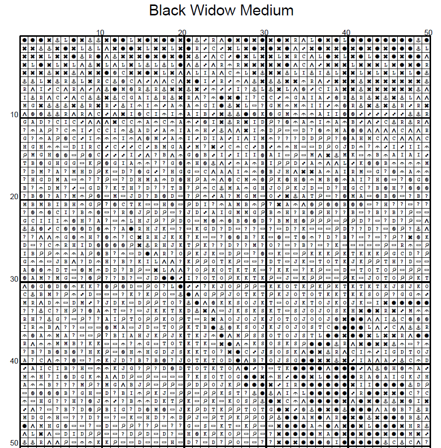 Stitching Jules Design Cross Stitch Pattern Black Widow Medium Scary Halloween Spider Full Coverage Counted Cross Stitch Pattern Digital Download
