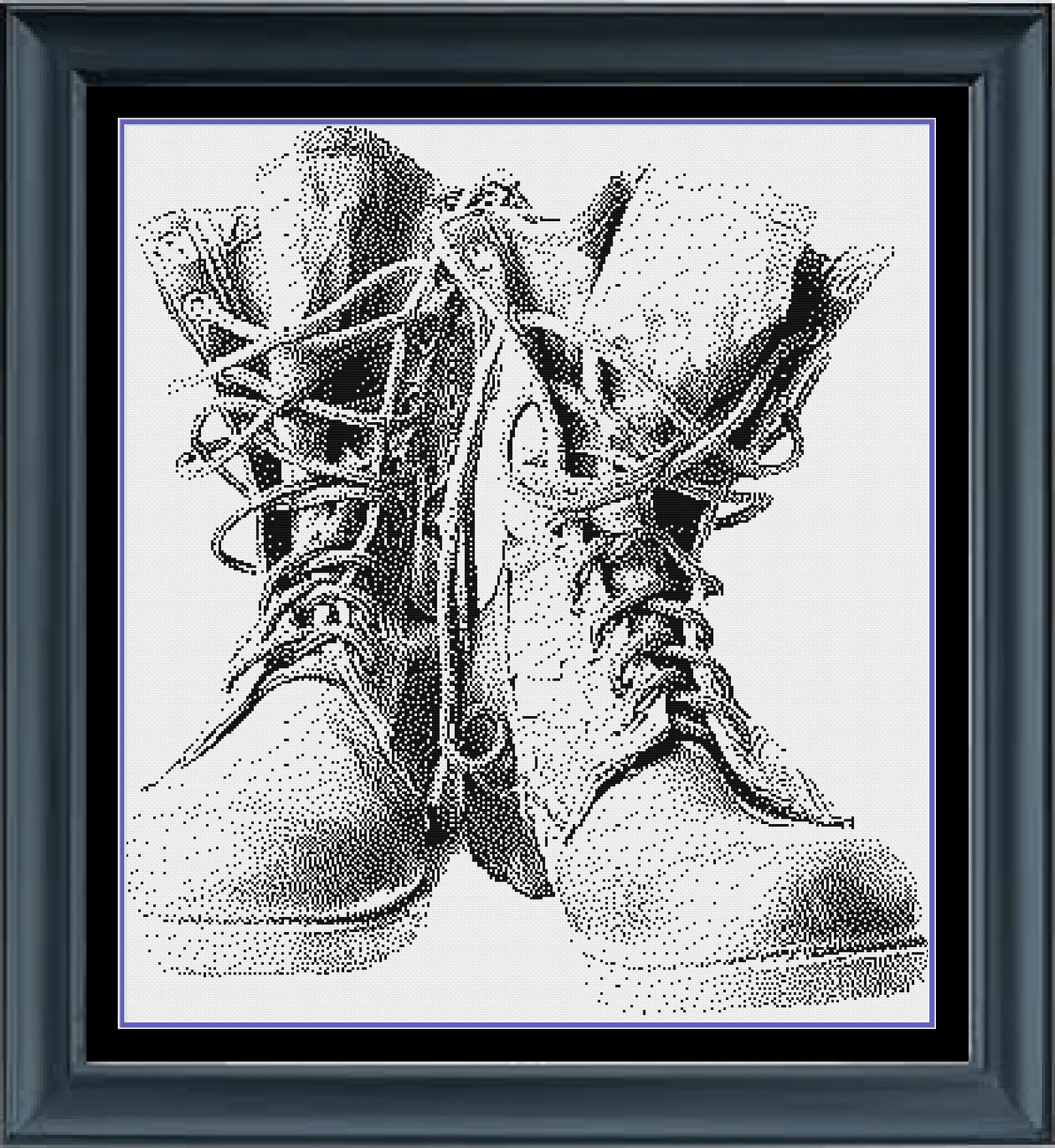 Stitching Jules Design Cross Stitch Pattern Physical Pattern - $15 Boots Cross Stitch Pattern | Military Cross Stitch Pattern | Blackwork Cross Stitch Pattern | Physical And Digital PDF Download Pattern Options