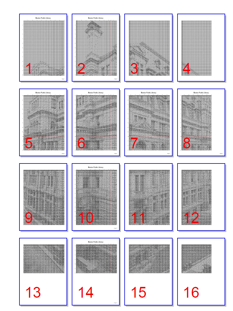 Boston Library Cross Stitch Pattern | Building Cross Stitch Pattern |M ...