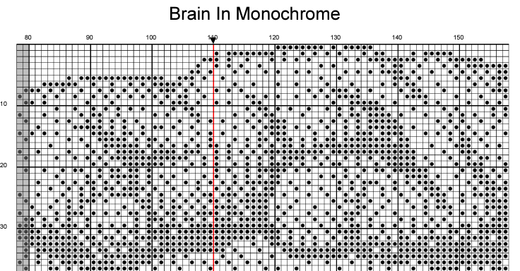 Stitching Jules Design Cross Stitch Pattern Brain Counted Cross Stitch Pattern | Anatomy Cross Stitch | Monochrome Blackwork | Instant Download PDF