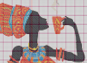 Stitching Jules Design Cross Stitch Pattern Break Time In Africa Embroidery Needlepoint Pattern PDF Download