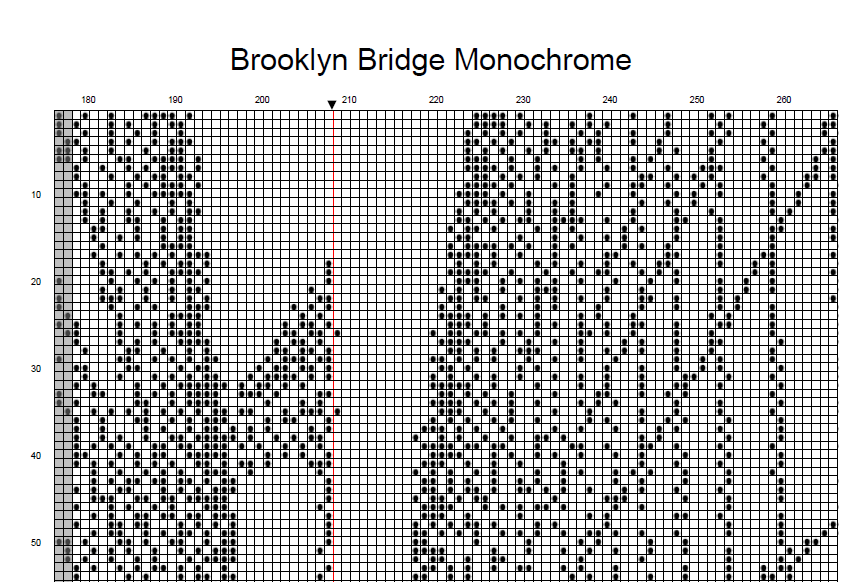 Stitching Jules Design Cross Stitch Pattern Brooklyn Bridge Cross Stitch Pattern | NYC Cross Stitch Pattern | Blackwork Cross Stitch Pattern | Instant PDF Download
