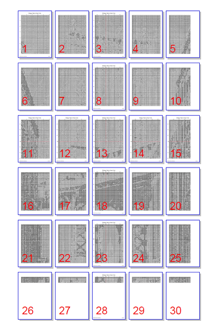Stitching Jules Design Cross Stitch Pattern Brooklyn Bridge New York City Cross Stitch Embroidery Needlepoint Pattern PDF Download - Ready For Pattern Keeper
