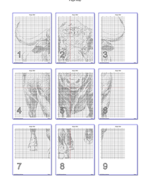 Thumbnail for Stitching Jules Design Cross Stitch Pattern Bull Animal Wildlife Steer Monochrome Counted Cross Stitch Pattern Digital Download