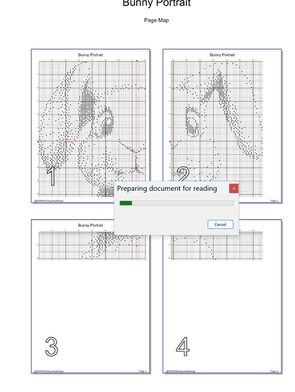 Stitching Jules Design Cross Stitch Pattern Bunny Rabbit Portrait Monochrome Animal Counted Cross-Stitch Pattern (Digital Download)