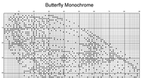 Thumbnail for Stitching Jules Design Cross Stitch Pattern Butterfly Premium Monochrome Monarch Counted Cross-Stitch Pattern | Instant Download PDF