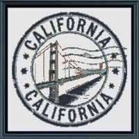 Thumbnail for Stitching Jules Design Cross Stitch Pattern California