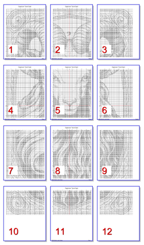 Stitching Jules Design Cross Stitch Pattern Capricorn Tarot Card Monochrome
