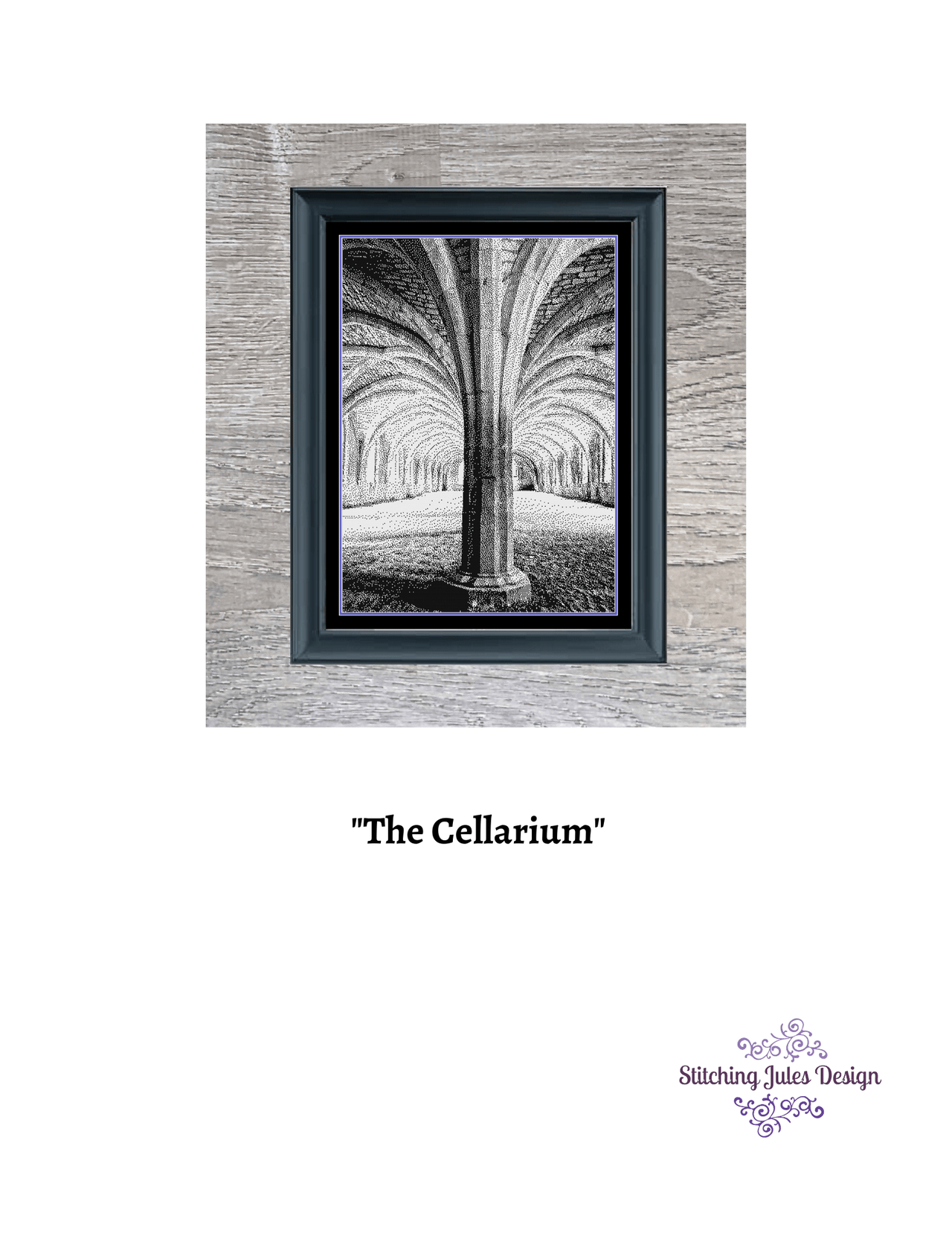 Stitching Jules Design Cross Stitch Pattern Cellarium Cross Stitch Pattern | Architecture Cross Stitch Pattern | Blackwork | Instant PDF Download