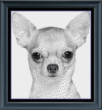 Thumbnail for Stitching Jules Design Cross Stitch Pattern Instant PDF Download - $10 Chihuahua Cross Stitch Pattern | Dog Cross Stitch Pattern | Blackwork | Instant PDF Download And Physical Pattern Options