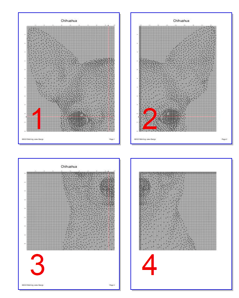 Stitching Jules Design Cross Stitch Pattern Chihuahua Cross Stitch Pattern | Dog Cross Stitch Pattern | Blackwork | Instant PDF Download And Physical Pattern Options