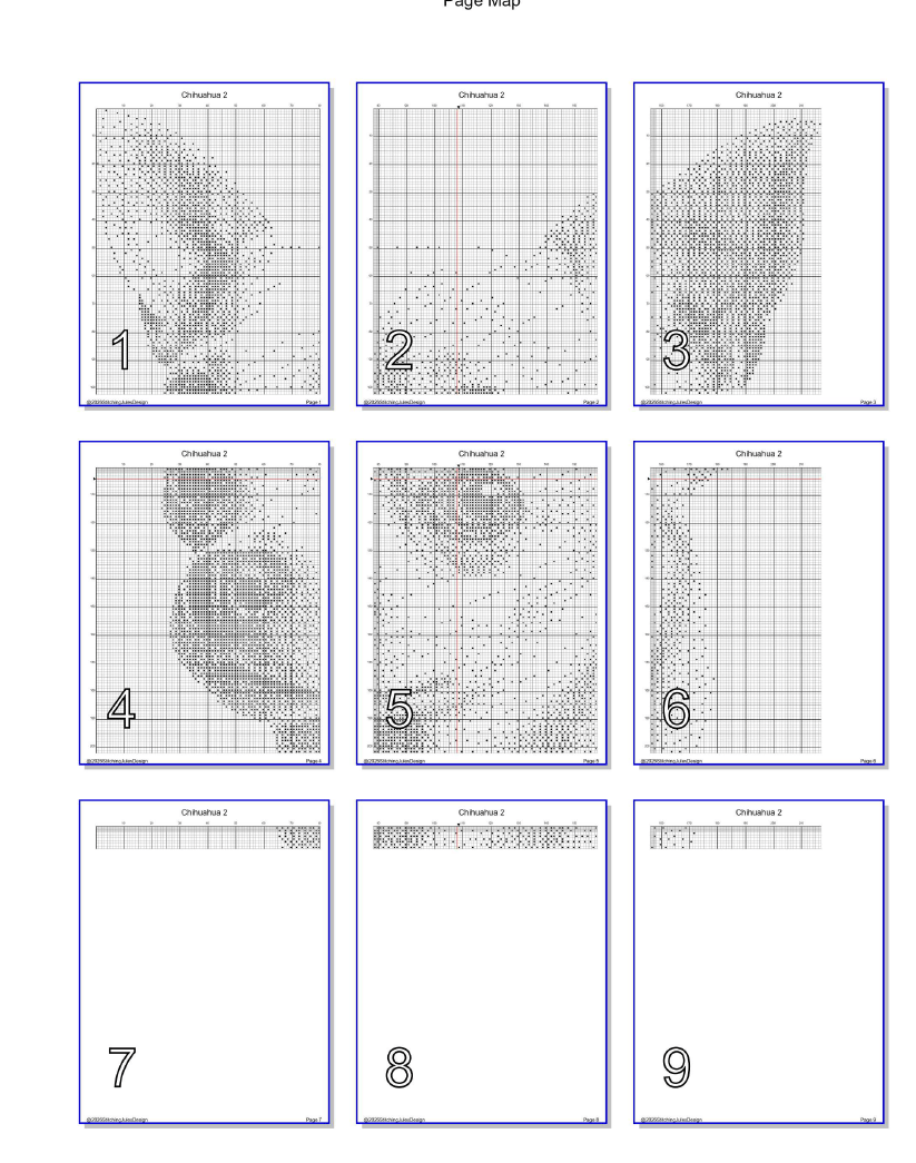 Stitching Jules Design Cross Stitch Pattern Chihuahua Dog Breed Monochrome Counted Cross-Stitch Pattern (Digital Download)