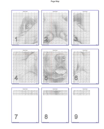 Stitching Jules Design Cross Stitch Pattern Chow Chow Dog Breed Monochrome Counted Cross-Stitch Pattern (Digital Download)