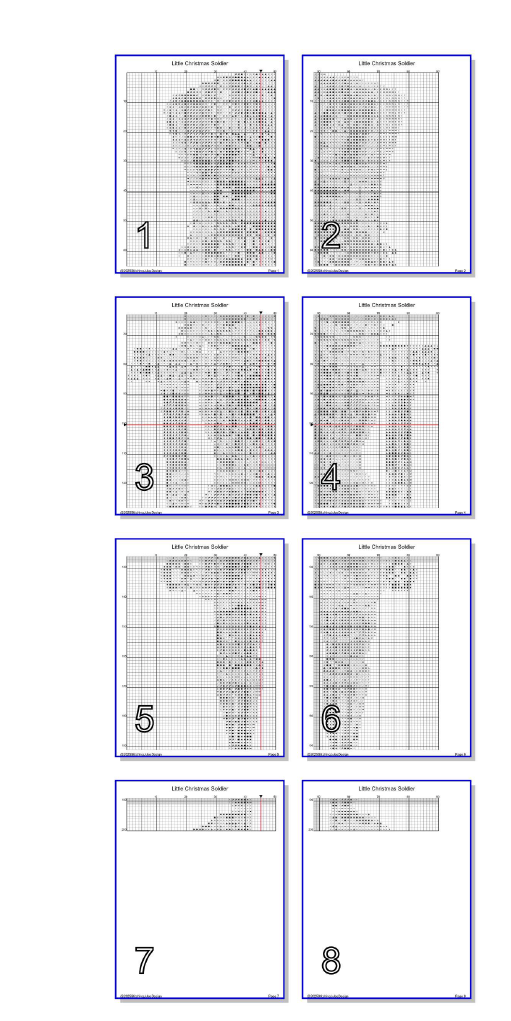 Stitching Jules Design Cross Stitch Pattern Christmas Soldier Nutcracker Counted Cross-Stitch Pattern (Digital Download)