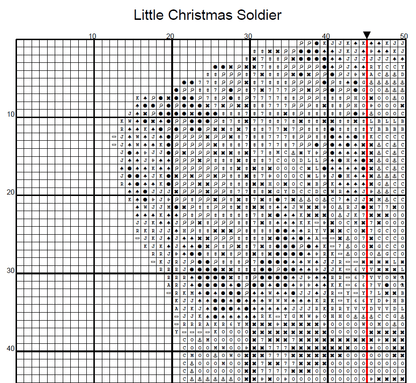 Stitching Jules Design Cross Stitch Pattern Christmas Soldier Nutcracker Counted Cross-Stitch Pattern (Digital Download)